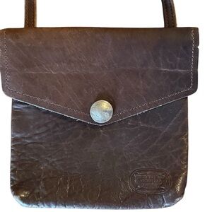 The Buffalo Billfold Company Vintage Leather Crossbody Bag small purse classic